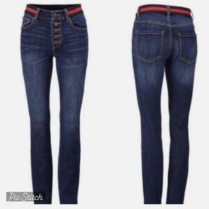 Cabi 3751 Simone Button Fly Skinny Jeans Size 8